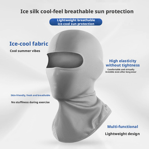 Mascarilla Facial de Seda Helada con Protección Solar, de Secado Rápido, Elástica y Refrescante, Pasamontañas para Ciclismo, Bragas de Cuello, Gorro Deportivo para Exteriores - Fabricante - Product Image 6