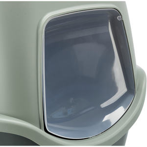 Bac à litière pour chat Be Eco Vico 40x40x56 cm avec couvercle Anthracite Gris Vert - Product Image 2