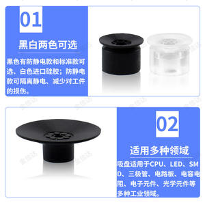 Ventouses de rechange pour robots industriels CKD VSPG-8/10/15/20PN, embouts pneumatiques en silicone, raccords pour ventouses de levage - Product Image 5