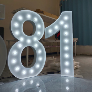 Lettere e Numeri in Acrilico con Luci LED per Matrimoni, Feste, Compleanni, Natale - Decorazione Personalizzabile per Aziende Pubblicitarie e Auto - Product Image 1