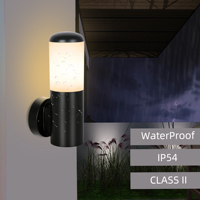 Lumière murale de jardin LED PC E27 PW296, extérieur, vintage, IP44, étanche, 220V
