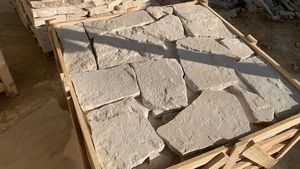 屋内外装装飾用ランダムフォーマット天然白石砂岩壁 - Product Image 5