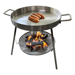 Hot Sale Campfire Cooking <strong>Grill</strong> &amp; Skillet Portable Camping Cooking <strong>Grill</strong> Fry <strong>Pan</strong> for Cooking on Firepits Outdoor Camping BBQ - Product Image 4