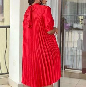 Vestito da <span class=keywords><strong>donna</strong></span> con cinturino Casual allentato di nuova moda estate 2023 da <span class=keywords><strong>donna</strong></span> di <span class=keywords><strong>grandi</strong></span> dimensioni - Product Image 4