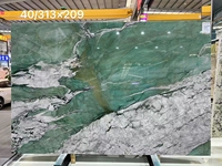 Marbre brut poli Verde Ming Green en blocs pour carrelage