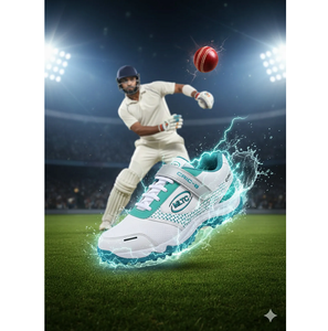 Zapatillas de Cricket Blancas y Verdes para Hombre, con Cordones, Agarre Potente, Ligeras, Transpirables, Cómodas para Correr, de Verano y Primavera - Product Image 1