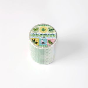 1 rollo de cinta Washi serie Spring y Jingming manual teléfono móvil tarjeta trasera DIY Collage - Product Image 5