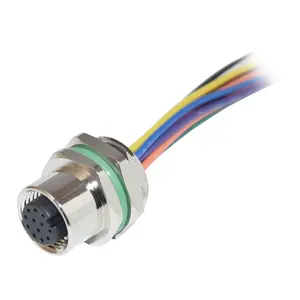 도매 가격 IP68 방수 여성 패널 커넥터 전면 고정 3/4/5 핀 신뢰할 수있는 연결 솔루션