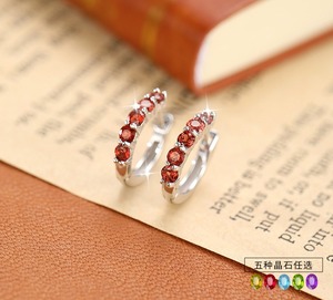 9 Boucles d'oreilles créoles minimalistes pavées de pierres naturelles de 2,5 mm en argent sterling 925, bijoux pour femme à porter au quotidien - Product Image 2