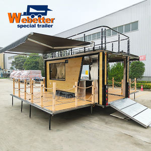 Webetter Mobil Kahve Dükkanı Bar Catering İçecek Treyleri Özel Tasarım Fast Food Treyleri Tam Donanımlı Taco Krep Pizza Yiyecek Kamyonu - Product Image 2