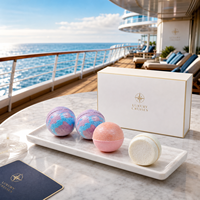 Lot de bombes de bain en gros avec bombes de bain au sel naturel pour les boutiques asiatiques, les navires de croisière, les spas et les équipements de cabine