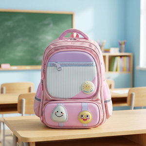 Unisex <b>Waterproof</b> Polyester Laptop-Friendly Zipper <b>School</b> <b>Backpack</b> Students Kids Fashion Style Top Design Boys Girls 7-9kg - Product Image 3