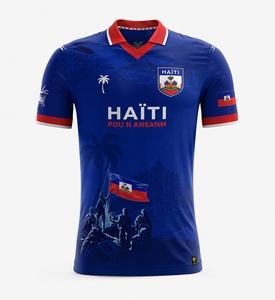 เสื้อยืดลายธงชาติเฮติ ปี 2026 เสื้อทีมชาติทีมโลกแบบกำหนดเอง เสื้อยืดแท้ เสื้อฟุตบอล สำหรับผู้ชายและผู้<span class=keywords><strong>หญิง</strong></span> - Product Image 2