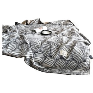 Manta de imitación de cachemira a rayas de 150x200 cm, antipilling, para uso doméstico - Product Image 5