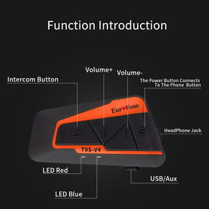 Casques d'interphone full duplex étanche intercomunicador para casco bluetooth casque de moto <span class=keywords><strong>intercom</strong></span> Siri/FM Radio pris en charge - Product Image 5