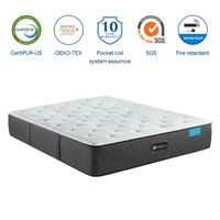 Matelas de luxe haut de gamme Queen Size à ressorts ensachés et mousse à mémoire de forme gel, avec latex naturel, orthopédique, Euro Top, matelas souple