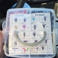 Nouveau kit de réparation de clips et attaches en plastique PP pour voiture, 680 pièces, type poussoir
