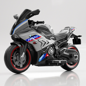 子供用電動バイク、装飾ライトとフロントガラス付き、誕生日プレゼントに最適、子供用二輪車 - Product Image 1