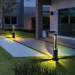 Lampes de pelouse LED modernes et minimalistes pour villas et cours, éclairage paysager communautaire, lampes de jardin d'extérieur en stock - Product Image 4