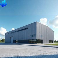 Almacén de Estructura de Acero Galvanizado, Diseño Moderno, Edificio Metálico Prefabricado, Kit de Nave Industrial de Gran Envergadura