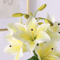 Bunga Buatan Sunshine Lily untuk Pernikahan, Rangkaian Bunga Palsu Model TY-24052001, Cetakan Injeksi, Pencetakan 3D, Dekorasi Rumah