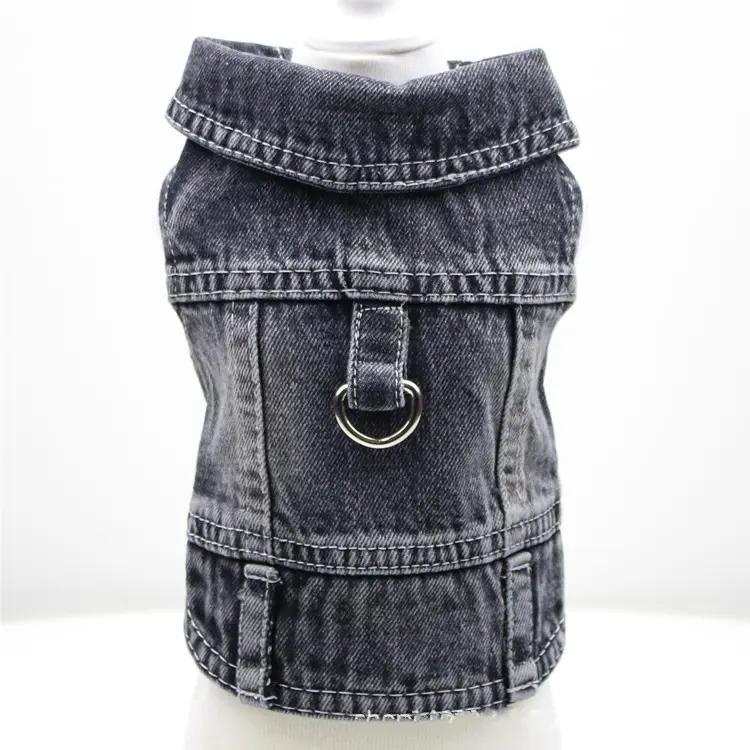 In Voorraad Groothandel Mode Print Kat Huisdier Jean Jas Puppy Denim Hond