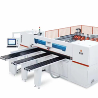 Sierra de Panel Horizontal CNC de 23kW, Máquina de Carpintería Electrónica de Alta Precisión con Motor Controlado por PLC, Velocidad de Alimentación de 80m/min