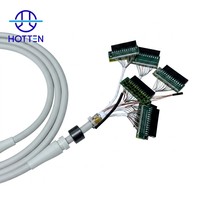 Câble médical OEM 38AWG 132 conducteurs, câble multiconducteurs personnalisé pour sonde transducteur à ultrasons, imagerie diagnostique