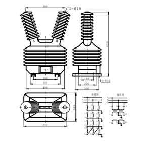 Accesorios de Ingeniería Eléctrica para Exteriores, Transformador de Corriente Monofásico de 35kV con Transmisión Inalámbrica - Product Image 2
