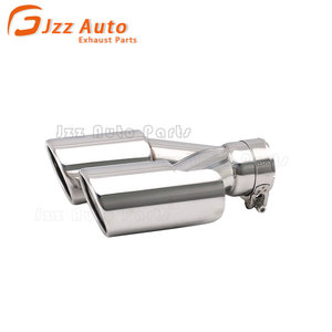 Terminale di <span class=keywords><strong>Scarico</strong></span> <span class=keywords><strong>Doppio</strong></span> in Acciaio Inox per Camion, Diametro Universale 63mm, Ingresso 76mm, Lunghezza 245mm - Product Image 3