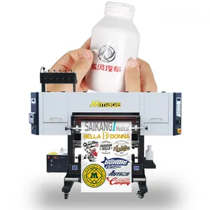 Hochwertiger 60-cm-UV-Dtf-Drucker mit XP600 3200-Druckköpfen aus Kristalle ti ketten papier in Becher glas