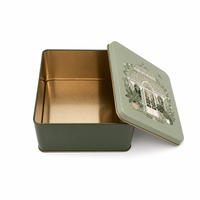 Boîte en fer blanc carrée personnalisée pour biscuits, bonbons, chocolats, gâteaux – Contenant d'emballage alimentaire en métal imprimé sur mesure, vente en gros, en vrac