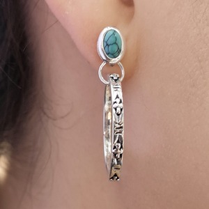 Orecchini a Cerchio Boho con Accenti Colorati, Design in Stile Vintage, Accessori di Moda per Donne - Product Image 4