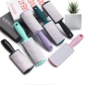 Double Size Sandpaper Foot File Callus Remover Dead Skin Stainless Steel Foot File With PP Long Handle