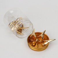 12 pièces, anneau d'ongle en métal pour Salon professionnel, anneau de division de cheveux, extension pour tresses de cheveux