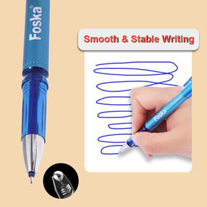 Échantillon <span class=keywords><strong>gratuit</strong></span> Foska écriture précise et lisse 0.5mm pointe moyenne effaçable stylo à encre gel effaçable avec baril de stylo transparent - Product Image 2