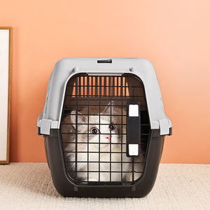 Benutzer definierte Solid <span class=keywords><strong>Pet</strong></span> Carrier Airline Approved PP Travel Box Atmungsaktive tragbare Kleintiere Modische Auto-Flugreisen - Product Image 3