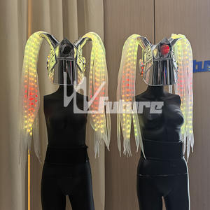 Casco con Trenza Luminosa LED, Brillante y Seguro <span class=keywords><strong>para</strong></span> Ciclismo, Skateboarding, Actuaciones, Fiestas, Adultos y Niños - Product Image 2