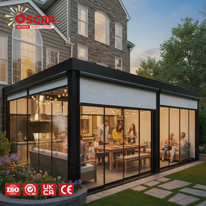 <span class=keywords><strong>Pergola</strong></span> en aluminium 4M x 6M, design <span class=keywords><strong>bioclimatique</strong></span>, pour espace extérieur, showroom - Product Image 1
