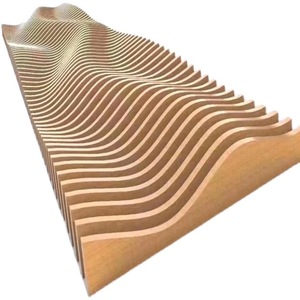 Paneles de fachada de pared de Metal de aluminio ondulado 3D modernos, aislamiento térmico ignífugo impermeable para techos perforados interiores y exteriores - Product Image 1