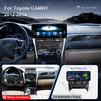 Pantalla Android de 12.3 Pulgadas para Auto con DSP, GPS y RGB para Camry 2012-2014, Instalación Estéreo, Panel de Acabado, Arnés de Cableado, Decodificador Canbus