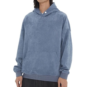 Sudaderas con Capucha Extra Grandes de Alta Calidad para Hombre, Otoño, Algodón, Cálidas, Venta al Por Mayor, Personalizadas con Bordado e Impresión, con Botones - Product Image 4