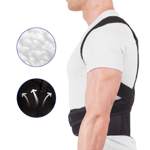 Bonne qualité élastique respirant dos réglable soutien sans fil Posture correcteur soutien complet du dos