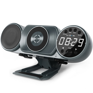 Bluetooth Speaker <b>Clock</b> Alarm With <b>Radio</b> And Display For Bedside Use - Product Image 1