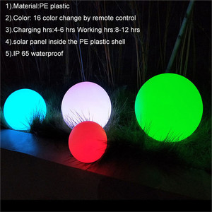 Không Thấm Nước Vườn Tổ Chức Sự Kiện Quả Cầu Năng Lượng Mặt Trời Treo Trang Trí Giáng Sinh Ngoài Trời Lớn <span class=keywords><strong>Led</strong></span> Glowing <span class=keywords><strong>Orb</strong></span> Balls Pool <span class=keywords><strong>Light</strong></span> - Product Image 5