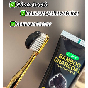 <span class=keywords><strong>Dentifrice</strong></span> en gros au <span class=keywords><strong>charbon</strong></span> <span class=keywords><strong>actif</strong></span> de bambou naturel pour le blanchiment des dents, sans fluor, saveur menthe clou de girofle, <span class=keywords><strong>dentifrice</strong></span> personnalisé - Product Image 2