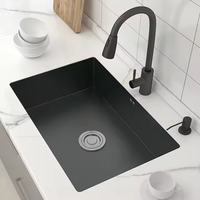 Évier de cuisine rectangulaire en acier inoxydable à un trou, fait main, sur mesure, style ferme, à encastrer, pour vente en gros