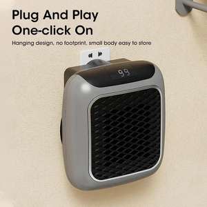 New 800W Portable Electric Heater EU Small Bathroom Fast Heating Fans Bedroom Heater Home Use Warming Device with Remote Control - Product Image 6