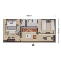 BABERY 3 Peaks 38m² Lüks Çelik Glamping Çadırı Modüler Tatil Köyü Konuk Konaklaması