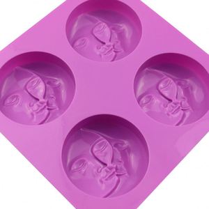 3D Moon Face Silicone <b>Cake</b> <b>Mold</b> DIY Chocolate Mousse Baking <b>Mold</b> Food Grade Silicone Dessert Reusable <b>Mold</b> - Product Image 5